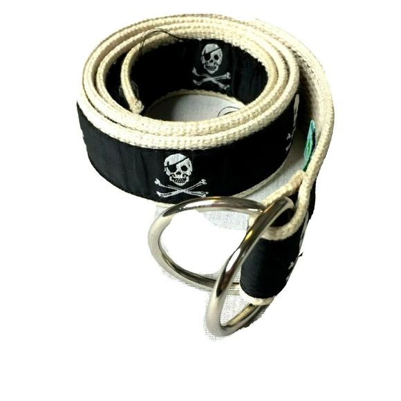Eliza B Skull Cross Bone Black Belt S - Picture 1 of 7